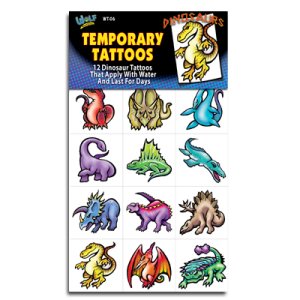 Wolfe Temporary Tattoos | Dinosaurs