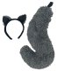 Grey Squirrel Ears and Tail Set