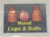 CUPS AND BALLS Wooden