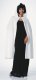 Adult 45 inch White Hooded Cape
