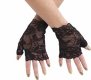 Lace Fingerless Gloves Black