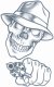 Tattoo FX | Prison Stick up Skull