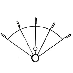 5 Finger Fire Fan Frame (pair)