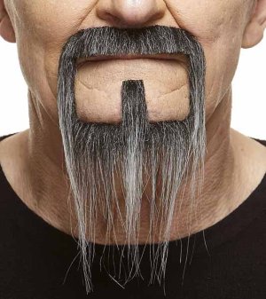 Square Goatee | Black and Grey