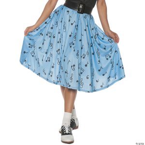 50s Musical Note Skirt | Medium