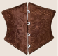 Brown Jacquard Waist Cincher | Extra Small