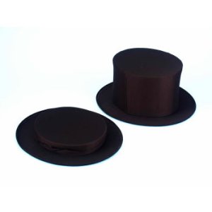 Collapsible top hat black Adults