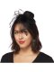 Black Fan Trim Fascinator