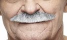 Old Man Moustache | Grey and White