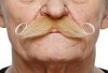 Curled Dapper Moustache | Blonde and White