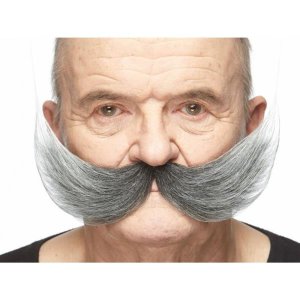 Yodeler Moustache | Black and Grey
