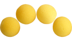 2 inch Regular Sponge Ball (Yellow) Pack of 4