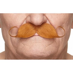 Curled Dapper Moustache | Strawberry