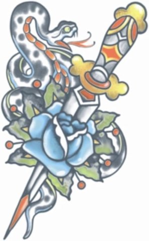 Tattoo FX | Vintage Snake and Dagger