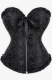 Black Zipper Front Corset | Plus 1X