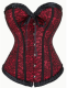 Red and Black Lace Vampire Corset | Small