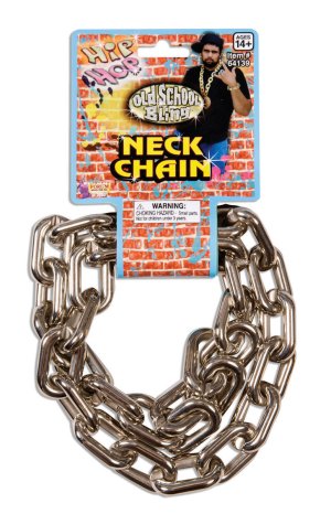 80s Old School Bling Big Links Neck Chain | Silver