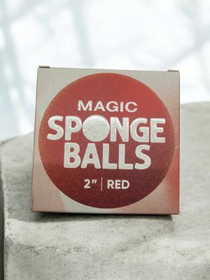 2\" | 4 Ultra Soft Sponge Balls | RED | BY MURPHYS MAGIC