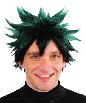 Green Spike Wig
