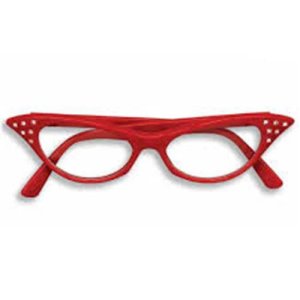 1950\'s Cat Eye Glasses | Red