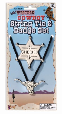 Western Tie and Badge