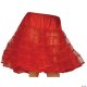Knee length Petticoat | Red