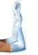 Extra Long Light Blue Satin Gloves