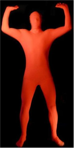 Morphsuit glow orange | Adult Large
