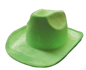 Colour Blast Cowboy Hat | Neon Green