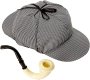 Detective Hat & Pipe Sherlock Holmes