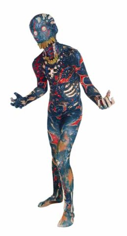 Morph Burnt Zombie Jaw Dropper Kids Large