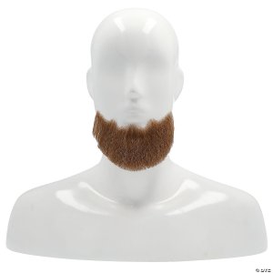 5 Point Human Hair Beard | Medium Brown and Red