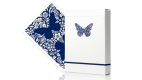 Butterfly Worker Marked Playing Cards | Blue