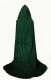 Long Velvet Cloak | Forest Green
