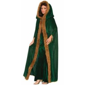 Faux Fur Trimmed Cape