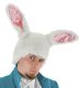 Alice in Wonderland White Rabbit Plush Hat