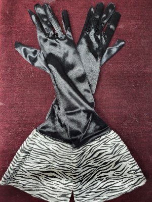 Black and Zebra Print Gloves