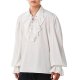 White Ruffled Medieval Shirt | X-Large
