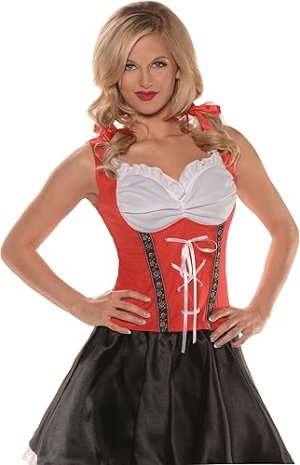 Red Beer Maiden Top | Extra Large