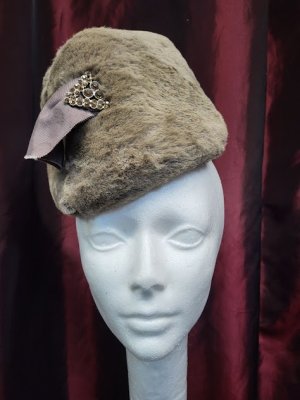 Fur Pillbox Hat
