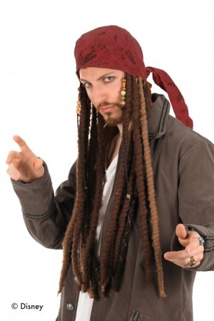 Jack Sparrow Scarf with attached Dreads