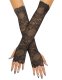 Black Fingerless Scalloped Gloves