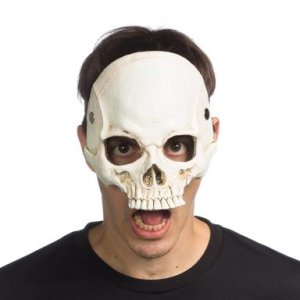 Bleached Skull Half Mask