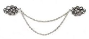 Cloak Clasp | Silver Swirl