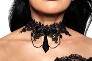 Lace and Rose Choker