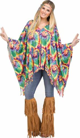 TieDye Hippie Poncho