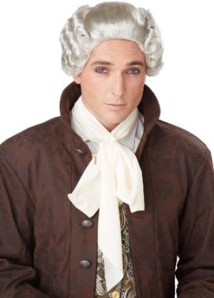 18th Century Peruke Wig | Grey