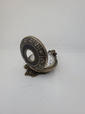 Large Zodiac Sign Pocket Watch
