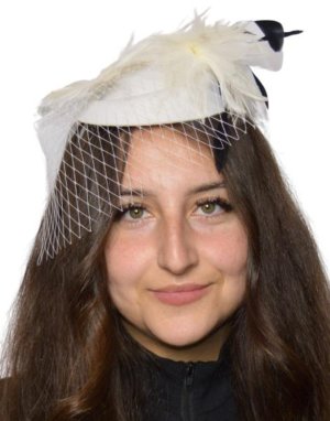 Fancy White Fascinator