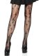 Worship Me Cross Net Tights